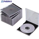 ELECOM CD・DVD・Blu-rayプラケース 1枚収納 ブラック(10枚入) CCD-JSCN10BK 1パック ■▼828-2805