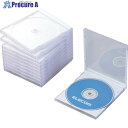 ELECOM CD・DVD・Blu-rayプラケース 1枚収納 ホワイト(10枚入) CCD-JSCN10WH 1パック ■▼828-2807