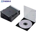 ELECOM CD・DVD・Blu-rayスリムプラケース 1枚収納ブラック10枚入 CCD-JSCS10BK 1パック ■▼828-2820