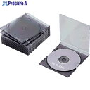 ELECOM CD・DVD・Blu-rayスリムプラケース1枚収納Cブラック10枚入 CCD-JSCS10CBK 1パック ■▼828-2821