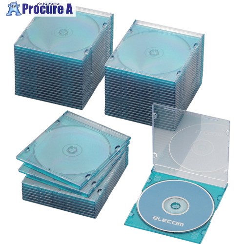 ELECOM CDDVDBlu-rayץ饱 1Ǽ֥롼 50 CCD-JSCS50CBU 1ѥå 828-2829