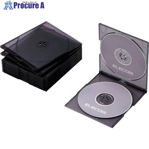 ELECOM CDDVDBlu-rayץ饱 2Ǽ֥å10 CCD-JSCSW10CBK 1ѥå 828-2831