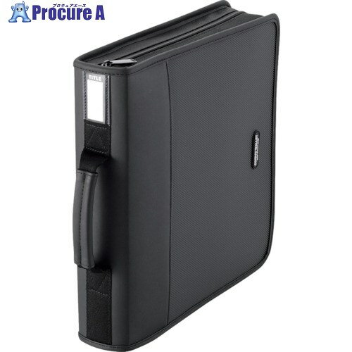 ELECOM CD・DVDファスナーケース 160枚収納 ブラック CCD-SS160BK 1個 ■▼828-2840【代引決済不可】