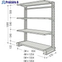 NF スチール製軽中量ボルトレス棚 キャンチラック単式増結1連 間口1254×奥行570×高さ1800mm 階段4段 CR64S-S4B 1台 ■▼135-7030 【送料都度見積】(3)