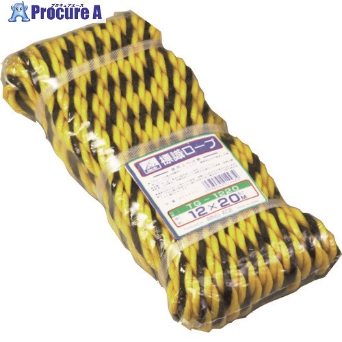 WING ACE 標識トラロープ 12X30m TG-1203 1巻 ■▼152-0298【代引決済不可】【送料都度見積】
