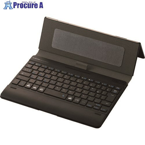 ELECOM タブレットケース付きワイヤレスBluetooth(R)キーボード TK-CAP02BK 1個 ■▼159-7940