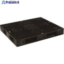 NPC 輸出梱包用プラスチックパレットEXMー1311 両面四方差し 黒 EXM-1311-BK 1枚 ■▼175-4538【代引決済不可】