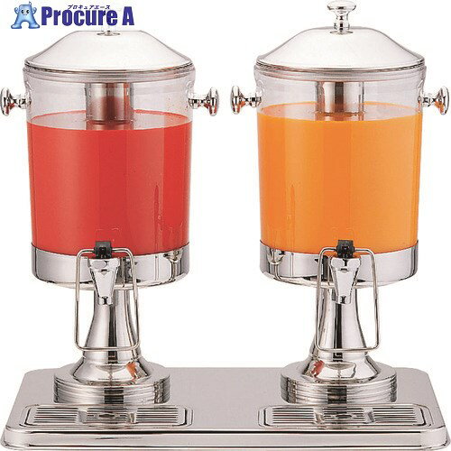 TKG KINGO ジュースディスペンサー 10402-2 6L×2 FZY4401 1個 ■▼186-7549 【送料都度見積】