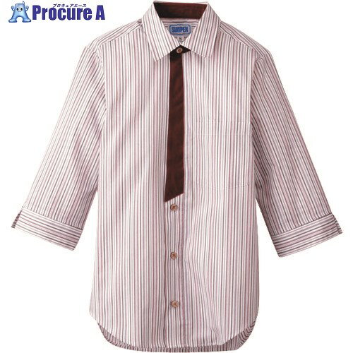 TKG サンペックスイスト 男女兼用七分袖シャツ S BT-3121 エンジ SSY3802 1個 ■▼193-3254 【送料都度見..