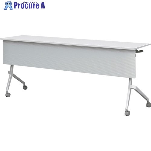 IRIS フラップテーブル 幕板付き 1800×450 ホワイト CFT89D-1845M-WH 1台 ■▼267-3834 【送料都度見積】