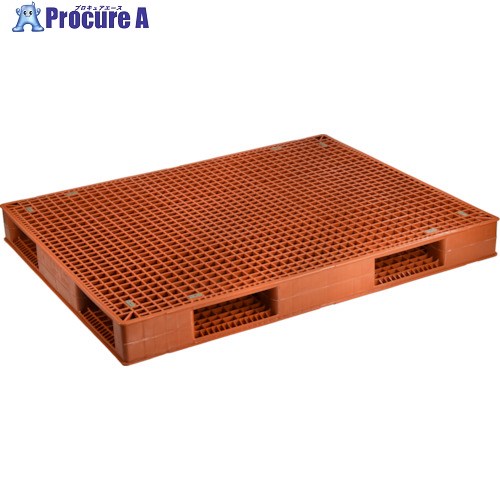 NPC プラスチックパレットFO-144113(140) 両面四方差し ブラウン FO144113(140) 1枚 ■▼435-6474【代引決済不可】