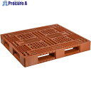 NPC プラスチックパレットFAー1211 片面四方差し ブラウン FA-1211 1枚 ■▼452-5080【代引決済不可】