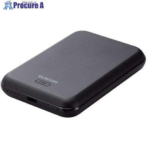 ELECOM モバイルバッテリー ワイヤレス充電器 5000mAh 2.4A USB-C入出力1ポート ブラック DE-C40-5000BK 1個 ■▼455-7452【代引決済不可】 ELECOM モバイルバッテリー ワイヤレス充電器 5000mAh 2.4A USB-C入出力1ポート ブラック DE-C40-5000BK 1個 ■▼455-7452【代引決済不可】