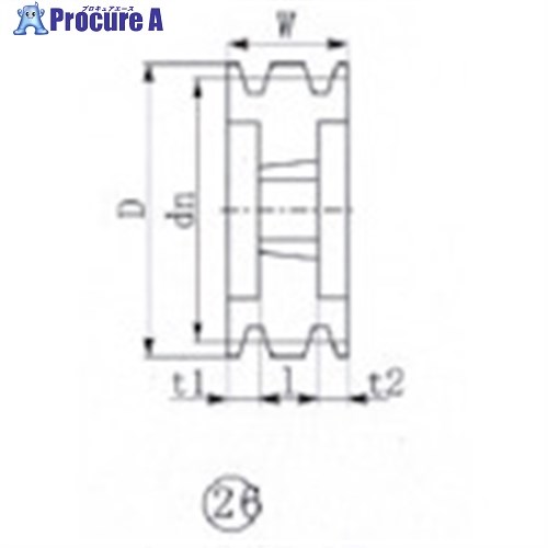EVN ブッシングプーリー SPB 200mm 溝数8 SPB200-8 1個 ■▼514-4396【代引決済不可】【送料都度見積】