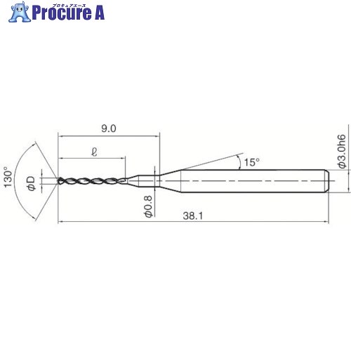 京セラ ファインマイクロドリル FDM-M FSAコーティング品 FSA FDM-027M(1) FSA 1個 ■▼547-6020 【送料都度見積】 ●MA515