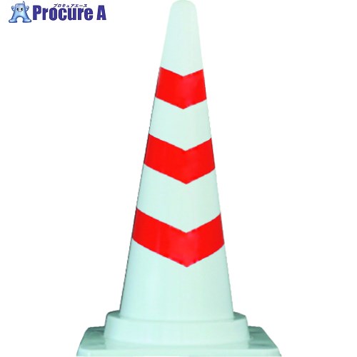 安全興業 安全コーン スコッチコーン白赤3段 SC-W 25本 ■▼652-4760【代引決済不可】【送料都度見積】