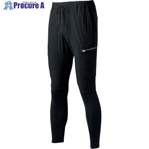 クロダルマ アクティブレギンスパンツ ブラック LL DG128-49-LL 1着 ■▼662-1679 【送料都度見積】