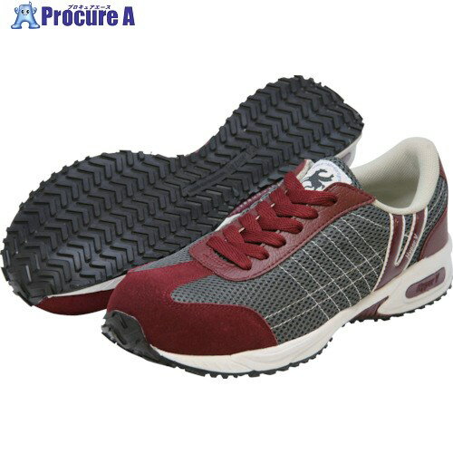 日進 耐滑樹脂先芯入りスニーカー チョコ 28.0cm V2000CH-28.0 1足 ■▼134-1519【代引決済不可】【送料都度見積】