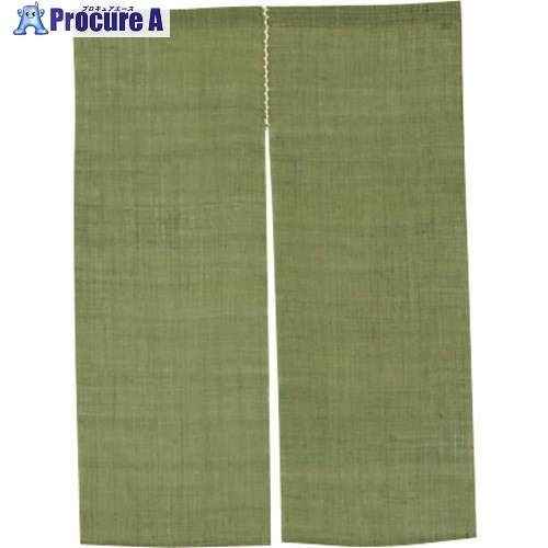 TKG 本麻のれん 万葉 無地 うぐいす YNL94 1個 ■▼139-1369【代引決済不可】【送料都度見積】