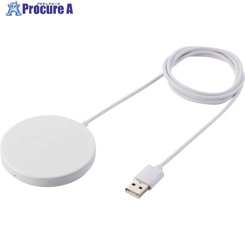 ELECOM ワイヤレス充電器 マグネット内蔵 5W 卓上 ケーブル一体 1m ホワイト W-MA01WH 1個 ■▼254-5979【代引決済不可】 ELECOM ワイヤレス充電器 マグネット内蔵 5W 卓上 ケーブル一体 1m ホワイト W-MA01WH 1個 ■▼254-5979【代引決済不可】