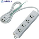 ELECOM RoHs準拠OAタップ 3P 4個口 マグネット付き 1m グレー T-T06-3410LG/RS 1個 ■▼821-8722