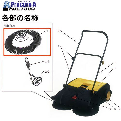 アクアシステム AJL750S用サイドブラシ左右セット ECSW900700 1S ■▼244-6228 【送料都度見積】