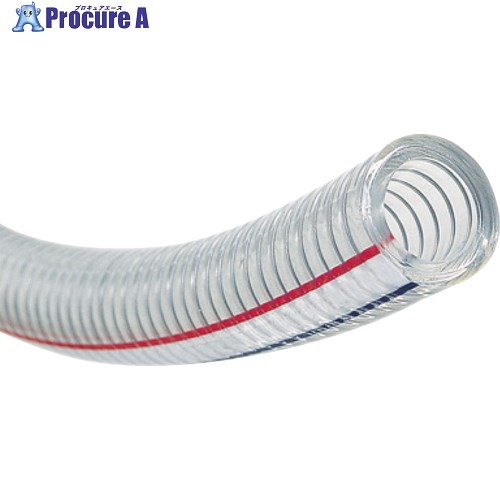 TOYOX 水・油・薬品・エアー用耐圧ホース トヨスプリングホース 内径15mm×外径22mm 長さ40m TS-15-40 T..