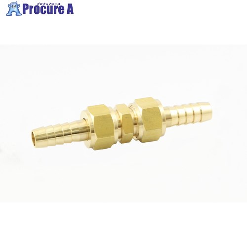 ASOH 両口ホースジョイント C3604(RoHS指令相当品) φ8(PF1/4) HS-2208R 1個 ■▼270-8252 【送料都度見積】