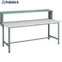 TRUSCO 軽荷重作業台(300kg)AE型 1500X750XH1044(全高) 上棚付 グリーン色 RAE-1500YURB 1台 ■▼289-3436
