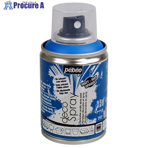 Pebeo デコスプレー 100ml マット色 ブルー 093717 1本 ▼538-1276