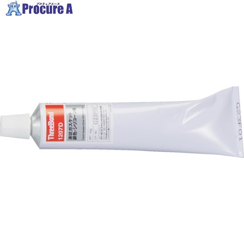 THREEBOND 液状ガスケット TB1207D シリコーン系工業用シール剤 アルミ色 150g 耐熱・耐寒・速硬化タイプ(1207DC) TB1207D-150 1本 ▼813-0558