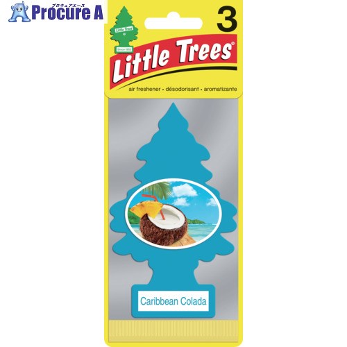 リトルツリーズ LT エアーフレッシュナー 3P - Caribbean Colada(カリビアンコラーダ) LT307 1パック ▼671-4621【代引決済不可】