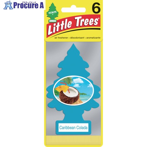 リトルツリーズ LT エアーフレッシュナー 6P - Caribbean Colada(カリビアンコラーダ) LT653 1パック ▼671-6171【代引決済不可】
