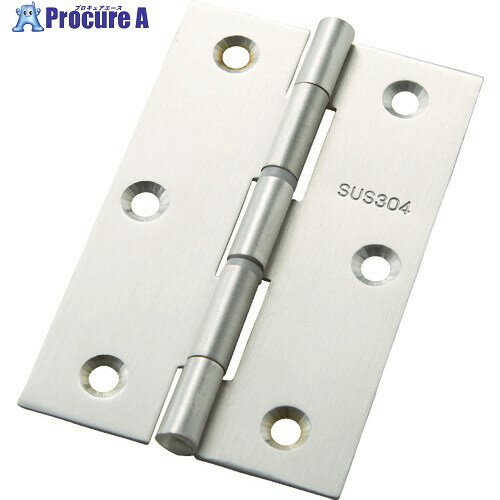 フジテック ステンレス丁番(SUS304) 袋入(2枚)・中厚76mm B-11305 1袋 ▼125-0138【代引決済不可】