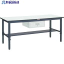 TRUSCO 軽荷重作業台高さ調節式(250kg)AWM型 1800X750XH700〜910 1段引出付 ダークグレー色 AWMR-1875F1 1台 ■▼3...