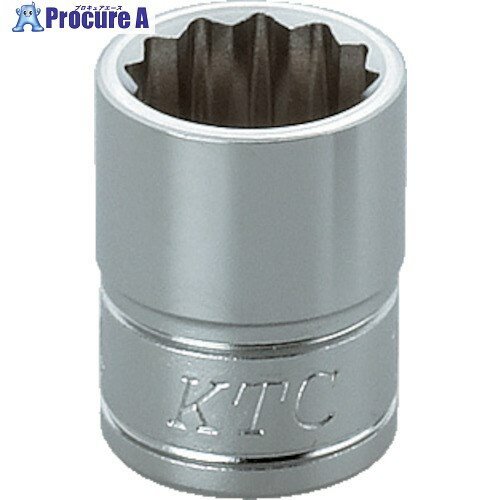 KTC 9.5sq.ソケット(十二角) 対辺寸法14mm 差込角9.5mm 全長25mm B3-14W 1個 ▼307-3831【代引決済不可】