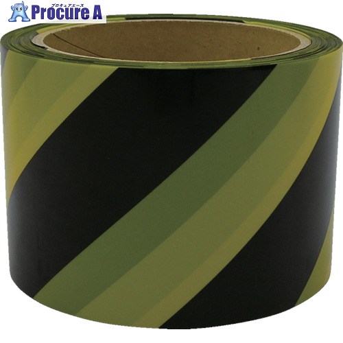 ユタカメイク テープ 標識テープ(トラ) 70mm×50m AT-14 1巻 ▼367-4878【代引決済不可】