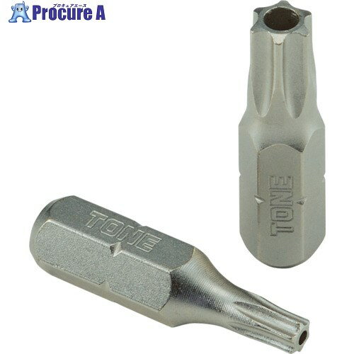 TONE T型トルクスビット(いじり防止タイプ) 先端規格T15 BTT15HS 1S ▼405-7643【代引決済不可】 ●YA513