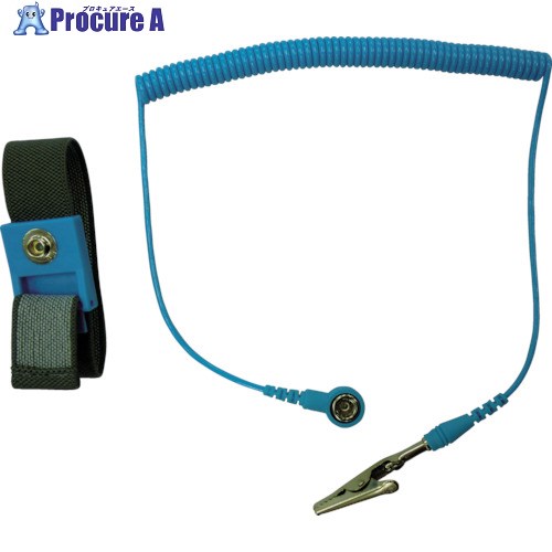 CUSTOM 静電気除去リストバンド AS-109-6 1個 ▼446-0600【代引決済不可】