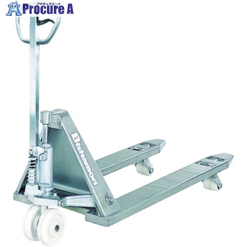 Bishamon ハンドパレットトラック 準ステンレス製 均等荷重2500Kg フォーク長さ1070×幅153×間隔214mm BMS25M-HL 1台 ■▼4...