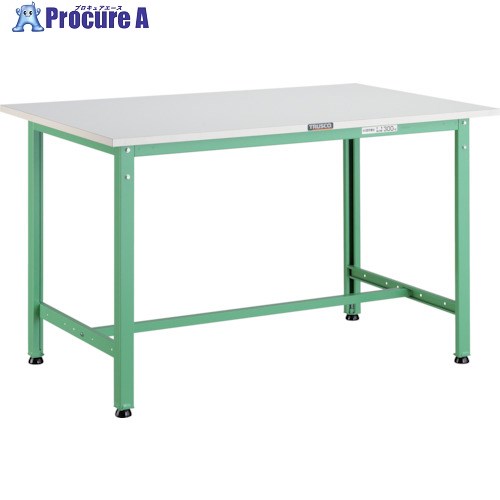 TRUSCO 軽荷重作業台(300kg)AE型 1200X750XH740 基本タイプ ヤンググリーン色 AE-1200 YG 1台 ■▼466-6917(4)