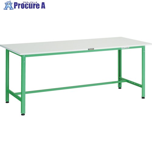 TRUSCO 軽荷重作業台(300kg)AE型 1500X900XH740 基本タイプ ヤンググリーン色 AE-1509 YG 1台 ■▼466-7069