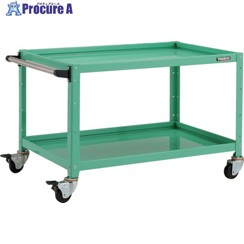 TRUSCO ツールワゴン バーディワゴン 900X600XH600 2段 ヤンググリーン BDW-692-YG 1台 ▼818-3758【代引決済不可】