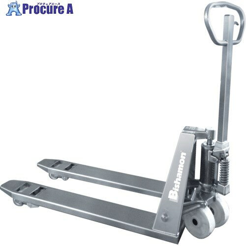 Bishamon ハンドパレットトラック 準ステンレス製 均等荷重2500Kg フォーク長さ1150×幅153×間隔214mm BMS25L-HL 1台 ■▼8...