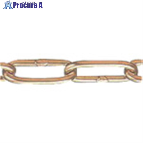 水本 黄銅チェーン 30m 線径6mm BR-6 1本 ■▼835-8391 ※車上渡し