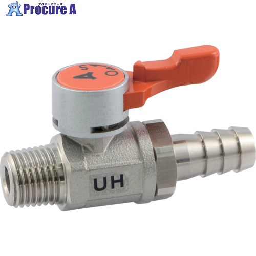 ASOH エースボール-21 ホースニップル型 PT1/8×Φ8 UH-1108 1個 ■▼515-8982 【送料都度見積】