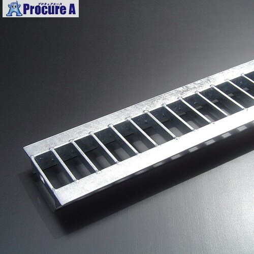 奥岡 スチール製 U字溝用 グレーチング 溝幅100用 並目 プレーン OKU 10-19 1枚 ■▼136-7820【代引決済..