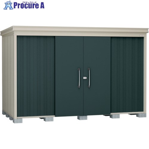 DAIKEN 物置ガーデンハウス DM-Z3317棚板付豪雪型 マカダムグリーン DM-Z3317-G-MG 1台 ■▼111-0740【代引決済不可】【送料都度見積】