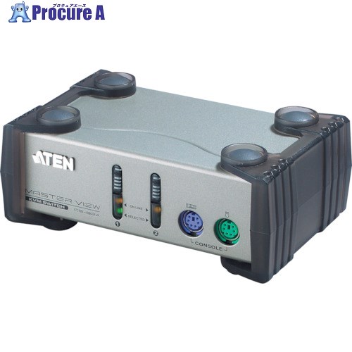 ATEN KVMスイッチ 2ポート/PS/2 /VGA CS82A 1台 ■▼115-2988【代引決済不可】【送料都度見積】