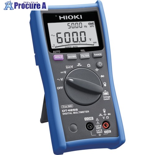 HIOKI デジタルマルチメータ DT4255 書類3点付 DT4255SYORUI3TENTUKI 1台 ■▼117-2246【代引決済不可】【送料都度見積】
